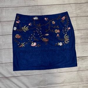 Lulus suede skirt